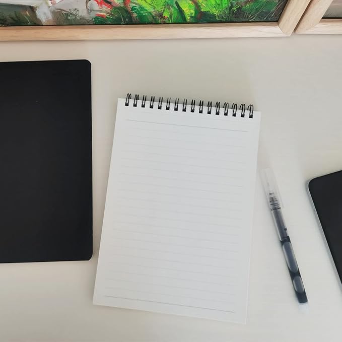 Spiral Steno Pads, Lined Note Pads, 3Pack, 6” x 8”, 60 Sheets Steno Books