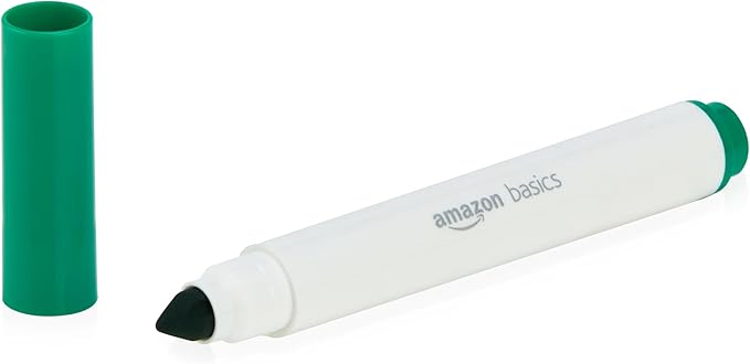 Amazon Basics Colored Washable Markers for Coloring and Drawing, Broad Line, Multicolored, 20-Pack