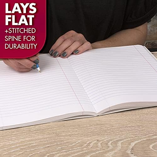 Mead Composition Notebook, 12 Pack, Wide Ruled Paper, 7-1/2" x 9-3/4", 100 Sheets per Comp Book, Black Marble (38301)