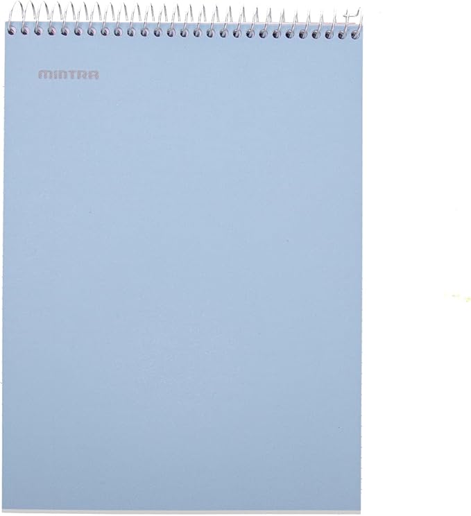 Mintra Office TOP BOUND Durable Spiral Notebooks (Spring Pink, Arctic Ice, Sun Yellow, College Ruled 3pk)