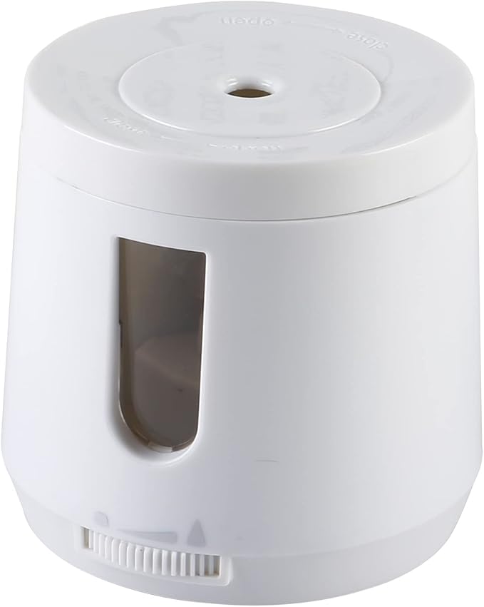 Bocyteopr Automatic Electric Pencil Sharpener, USB & Battery Operated, Adjustable Sharpening for Colored Pencils(6-8mm), for School/Classroom/Student(White)