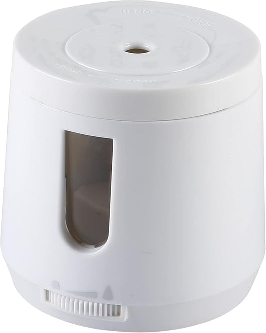 Bocyteopr Automatic Electric Pencil Sharpener, USB & Battery Operated, Adjustable Sharpening for Colored Pencils(6-8mm), for School/Classroom/Student(White)