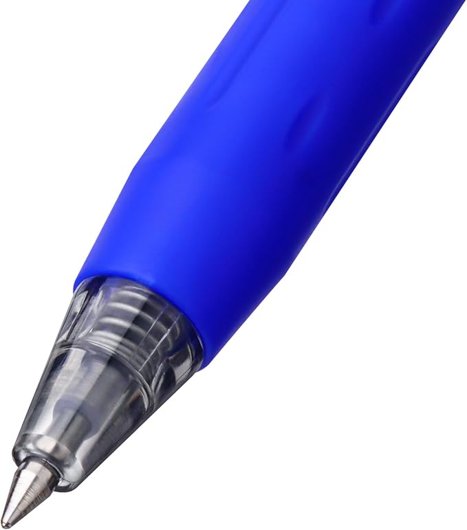 EYEYE G-103 Blue Gel Pens 15 Pack, Retractable, 0.5mm Extra Fine Point | Quick Drying, Ballpoint Pen Fine Point Smooth Writing Pens for Office Supplies, Black to School