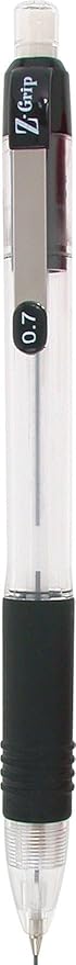 ZEBRA Z-Grip Mechanical Pencil, 0.7mm Point Size, HB #2 Graphite, Black Grip, 24-Count - (Case of 48 packs, 1152 Count Total) (15241)