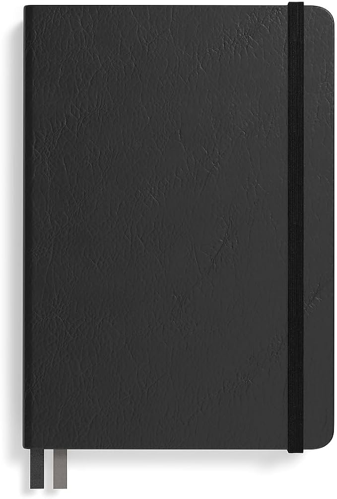 STAPLES Medium Flexible Cover Ruled Journal, Black – Softcover Writing Notebook