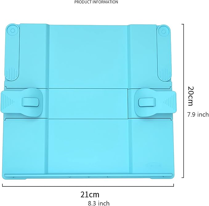 TOMYEUS Bookstand 4 Colors Book Stand, Cookbook Document Holder for Reading, Adjustable and Portable Cooking Bookstand for Recipe, Textbook, Tablet Portable Book Stand (Color : Blue)