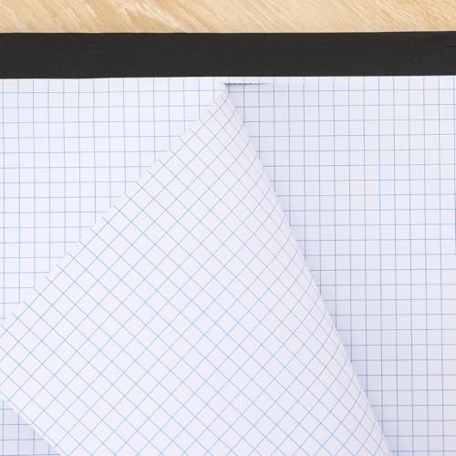 Thboxes 2 Pack Graph Paper Pads, 17 x 11.6 In, 4x4 Grid Notepads, 30 Sheets