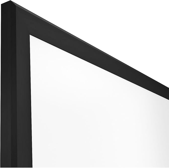 TRU RED Staples Magnetic Steel Dry Erase Board, Black Frame, 8-ft x 4-ft (TR61183)