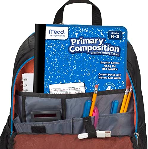 Mead Primary Composition Book, Primary Ruled Journal, Grades K-2, 7-1/2" x 9-3/4", 100 Sheets per Comp Book, Assorted Colors (610053-ECM) (Pack of 12)
