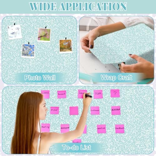 Green Composition Bulletin Board Roll Non-Woven Fabric Poster 15.7" x40ft