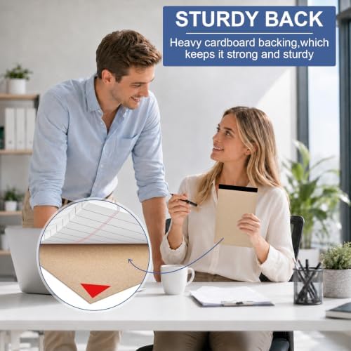 Beieverluck 24 Pack Notepads Legal Pads 5x8, Small Note Pads College Ruled Writing Pads, Lined Pads of Paper mini Legal Pads for Office Home School, 30 Sheets/Pack, White