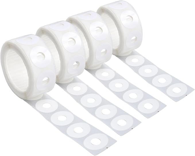 generic Hole Punch Reinforcement Labels, PVC Water Proof Stickers for Loose Leaf Paper Repair, with Double Sided Adhesive for DIY Projects