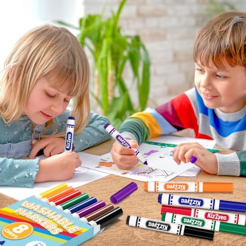Washable Markers Bulk, Markers for Kids, 8 Assorted Colors, 20 Boxes(160ct)