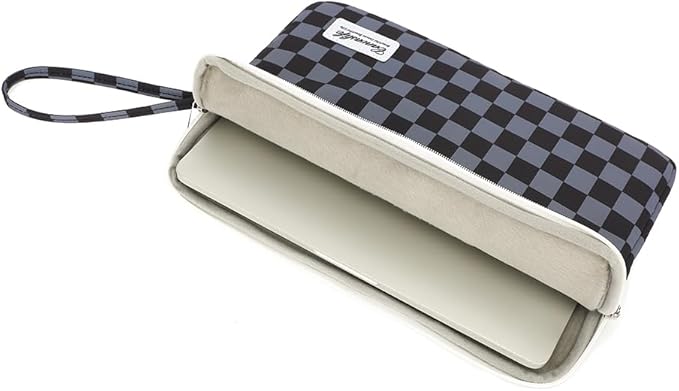Canvaslife Laptop Sleeve Case Cover with Pocket for MacBook Pro 14 inch and 14 inch-14.4 inch HP, Lenovo, Dell, ASUS, Acer Notebook Computer (Black Checker)