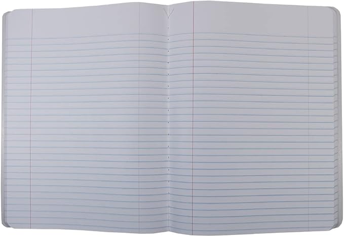 Top Flight Sewn Marble Composition Book, Black/White, College Rule, 9.75 x 7.5 Inches, 100 Sheets (41350)