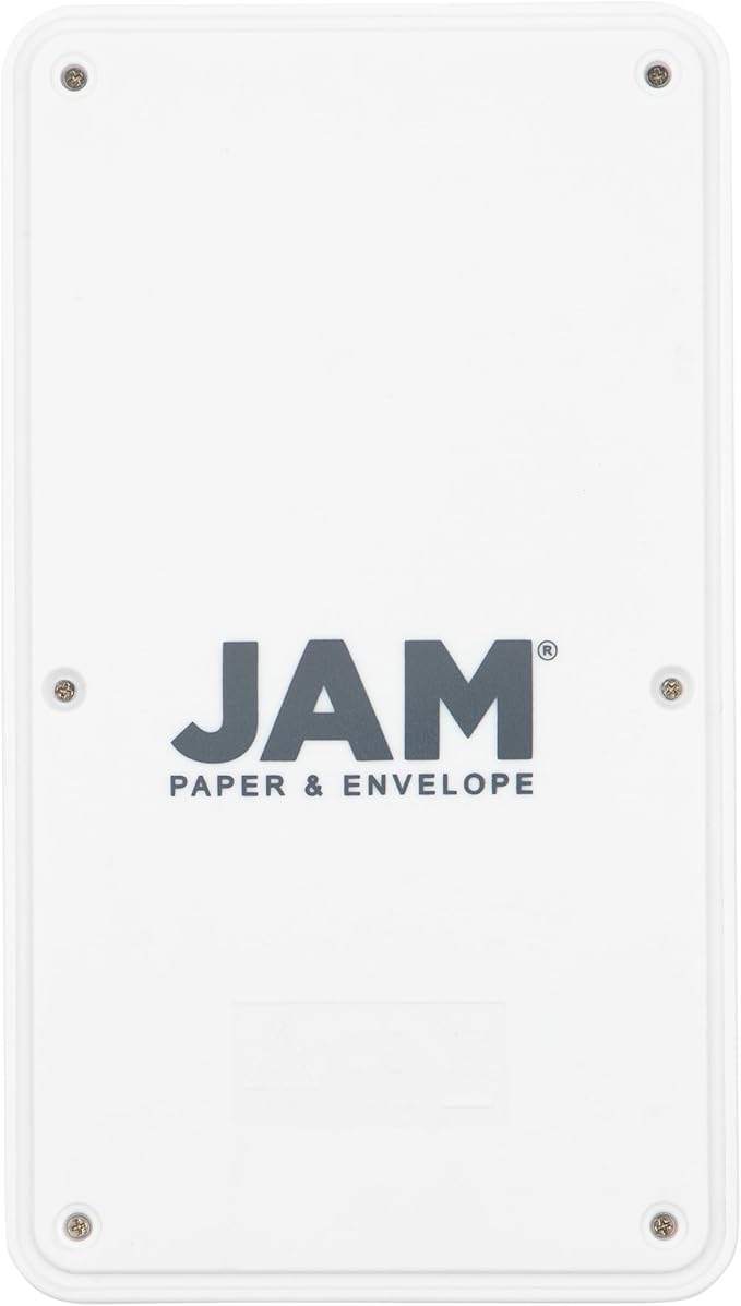 JAM PAPER Desktop Calculator - 10 Digit LCD Display - 3 3/4 x 6 3/4 Inches - White - Sold Individually