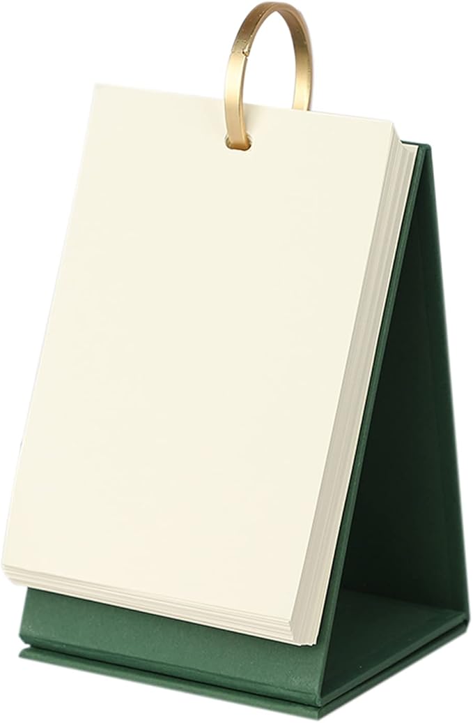 5.7"x3.8" Blank Flash Cards Notepad with Binder Ring 180Pcs Standing Flip Paper Study Index Cards DIY Greeting Cards Bookmark Mini Memo Scratch Pads Note Card for Taking Notes Working Learning