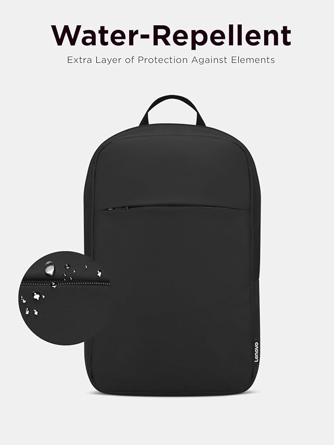 Lenovo Laptop Backpack B215 for Computers Up to 15.6-Inch – Multi Compartment Water Repellant Bag for Travel, Professional Use, College, Work - Black (Large) (Pack of 10)