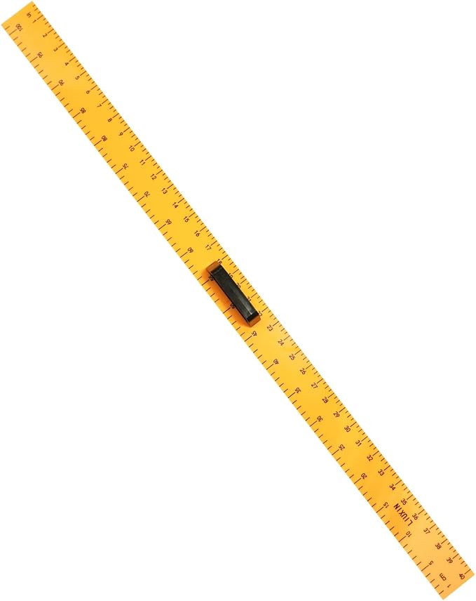 Magnetic 1m Ruler, Clear Drafting Tools Large Teaching Aids, Math Classroom Teaching Measurement Set, Oversized Ruler Geometry Tool Set, Yellow