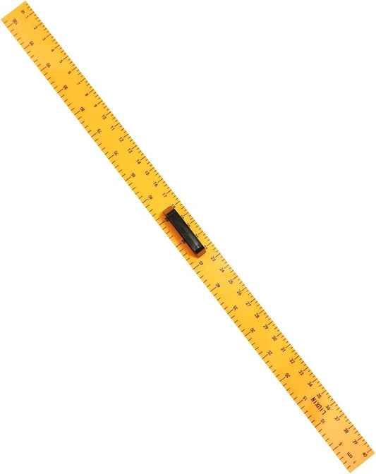 Magnetic 1m Ruler, Clear Drafting Tools Large Teaching Aids, Math Classroom Teaching Measurement Set, Oversized Ruler Geometry Tool Set, Yellow