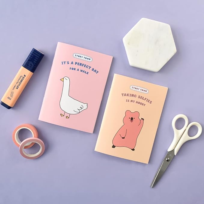 Monolike Mini STORY TOWN Grid Note 6P SET - 105x148mm, 48pages