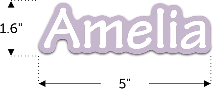 Custom Name Stickers for Water Bottles - Personalized Waterproof Vinyl Name Labels for Cups, Tumblers, Helmets, Laptop, Servers, Cars and Daycare (6 Stickers)