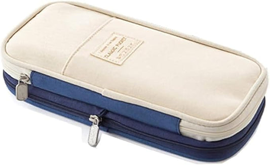 Arnuixty Large Storage Pencil Case Pen Bag with Zipper Big Capacity Pouch Organizer for Office Travel Holder Box