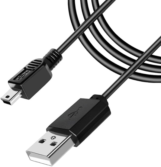 FOUCECLAUS USB Power and Data Cable for Texas Instruments Calculators, 5Ft Charger Cord Compatible with TI-84 Plus CE, Plus C Silver Edition, Nspire CX/TI CX CAS Graphing Calculators