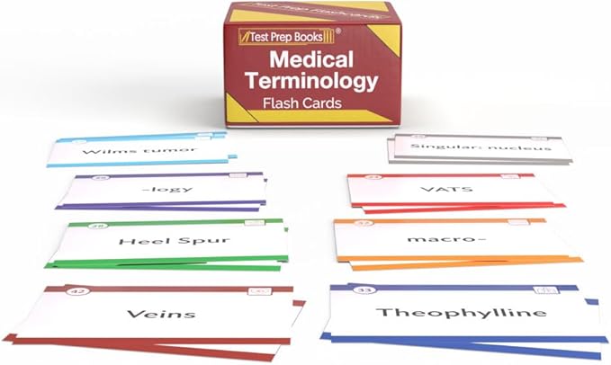 Medical Terminology Study Cards 2026-2027: Med Term Review for Health Professionals [Full Color Cards]