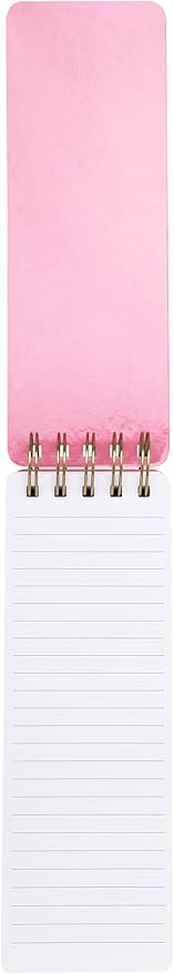 Eccolo Dayna Lee Spiral Memo List Pad, Sturdy Covers, 3x8.5", 300 Pages, Splashy Notes