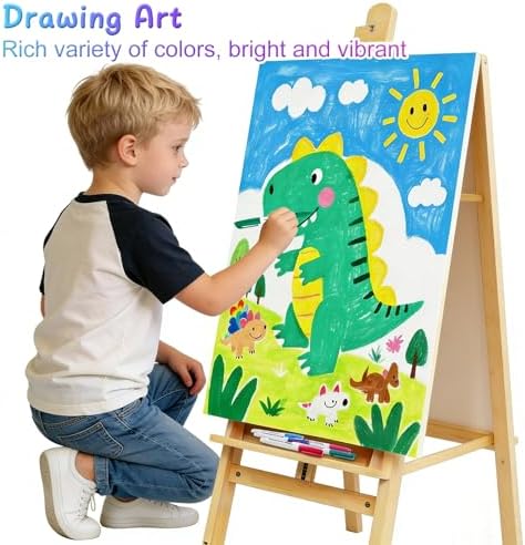 SFAIH Fine Tip Dry Erase Markers, 12 Colors, 24 Pack, 1-2mm Line, Low Odor