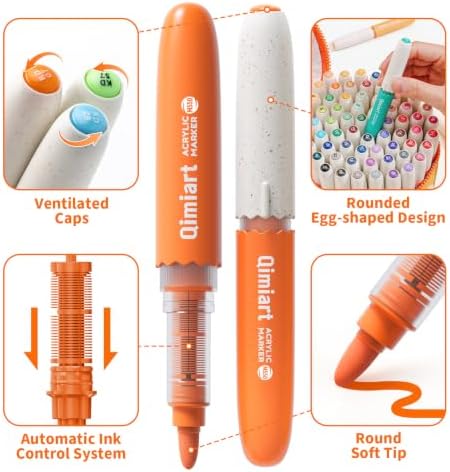60 Colors Washable Markers for Kids, Safe Non-Toxic Water Based Markers