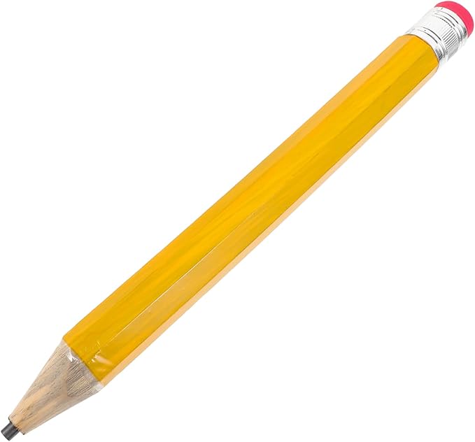 Operitacx Funny Jumbo Pencil for School and Crafts Portable Giant Writing Pencil for Boys and Girls Stationery Art Projects and Party Decorations