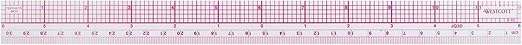 Westcott 10ths/Metric Beveled Ruler, 12-Inch/30cm (B-65), Clear