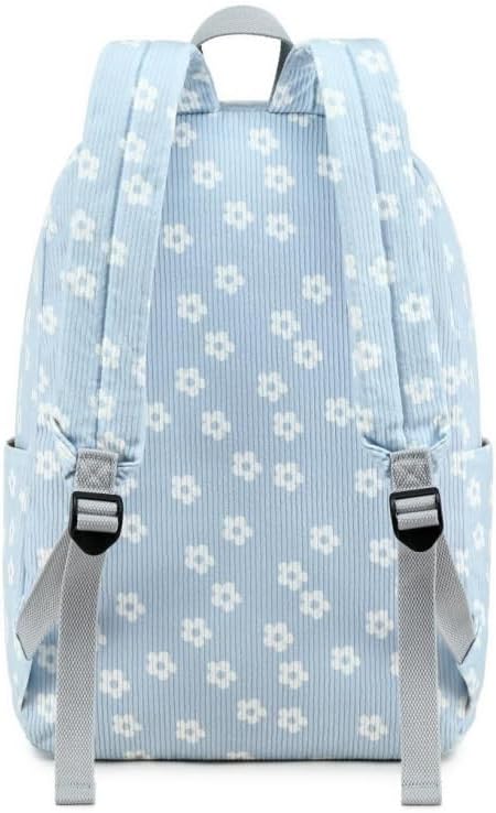 BTOOP School Backpack for Teens Large Corduroy Bookbag Lightweight 15.6 inch Laptop Bag for Girls Women Casual High School College