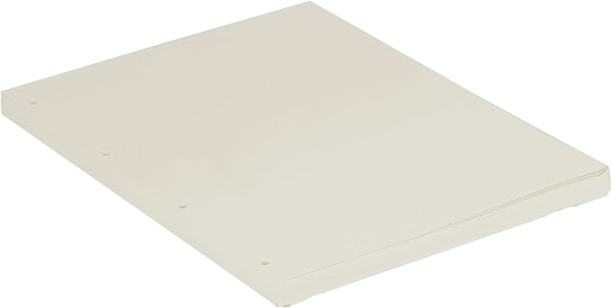 A4 Refill Paper 4 Hole Punched Filler Paper Refills for A4 Loose Leaf Notebook Travel Journal Personal Diary Planner Binder Scrapbook, 80 Sheet, 160 Page, Blank Paper, 8.3 Inches x 11.5 Inches