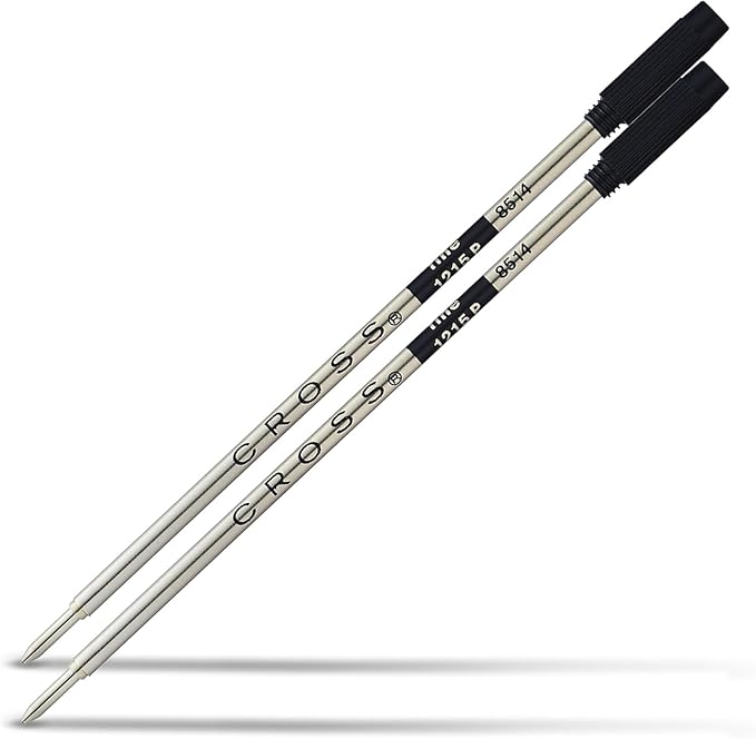 Cross Ballpoint Pen Refill - Refill for Consistent Ink Flow - Quick-Drying - Black - Fine - 2Pack