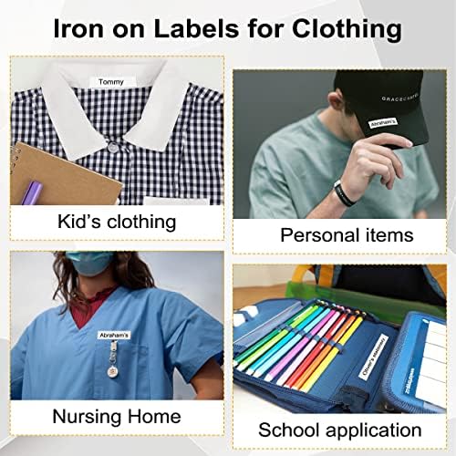 Labelife Replace for Dymo LetraTag Iron-On Fabric Labels for Clothing 18771 (Pack of 2)