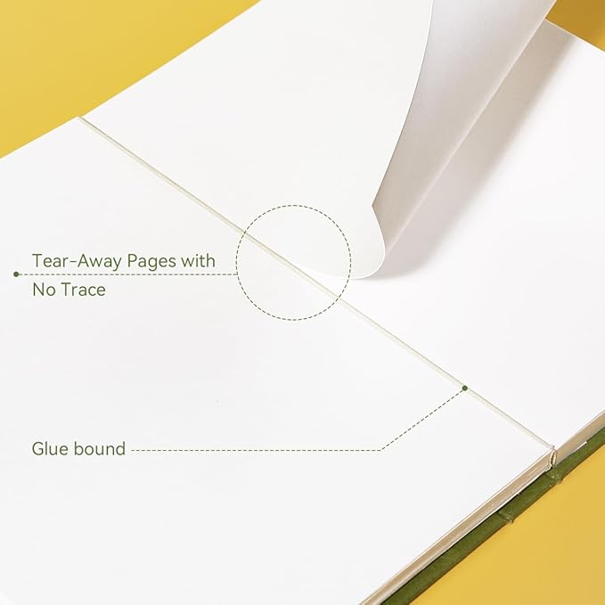 Arrtx A4 Sketchbook, Lay Flat Hardcover Sketch Book(120 Pages) 180GSM/90lb, Acid-Free Art Sketchbook for Artist, Students and Beginners