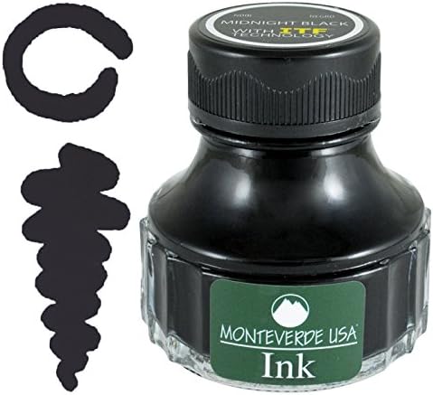 Monteverde USA Ink with ITF Technology, 90 ml Midnight Black (G308MB)