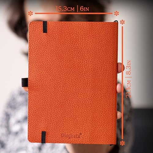 Dingbats* Wildlife Lined Writing Journal Notebook A5 - Vegan Leather Softcover - Ideal for Work, Travel - Pocket, Elastic Closure, & Bookmark
