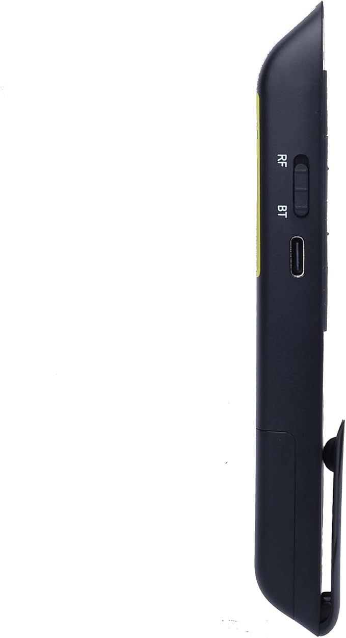 Wireless Presenter with Red Light, 2.4G USB & Bluetooth Presentation Clicker, Rechargeable via Type-C, 165ft Range, Compatible with PowerPoint/Keynote for Windows/Mac/Linux/Android (Black)