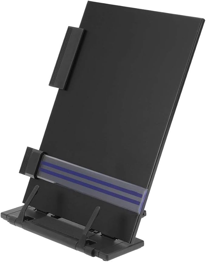 Adjustable Book Stand for Reading and Studying Foldable Portable Document Holder with 6 Angle Settings for Textbooks Cookbooks and Tablets