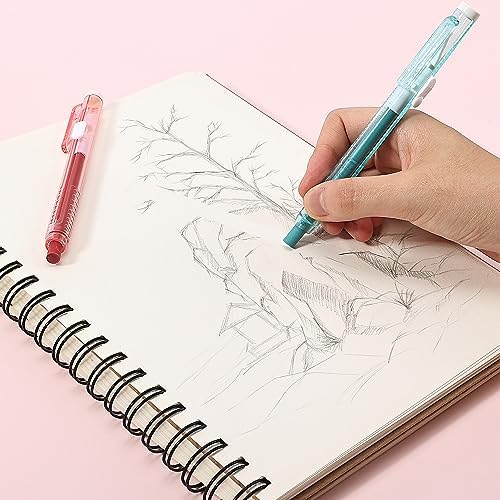 Mr. Pen- Retractable Mechanical Eraser Pens, 6 Pack, Vintage Colors | Latex-Free Precision Pencil Erasers for Artists, Students, Drawing, Sketching & Drafting