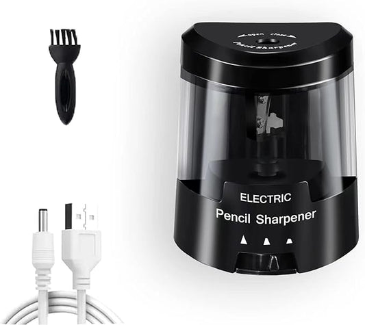 Electric Pencil Sharpener, Battery (Not Included) USB Powered 1609-B-S003