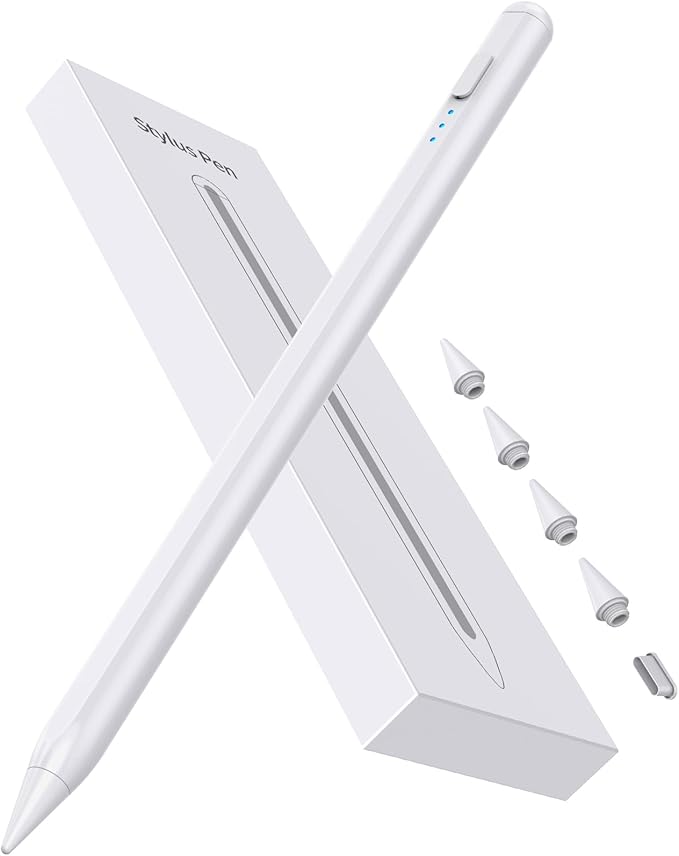 DEGGE Stylus Pen for iPad 2018-2025, 15Mins Fast Charge for Apple Pencil, Palm Rejection, Compatible with iPad A16 11/10/9/8/7/6, iPad Pro M5/M4/12.9"/11", iPad mini 7/6/5, iPad Air M3/M2/5/4/3