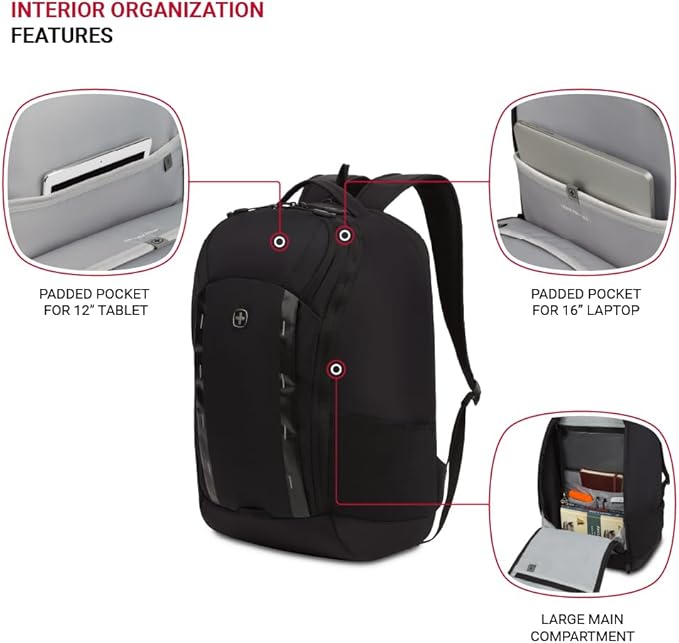 SwissGear 8119 Laptop Backpack, Light Blue, 19 In