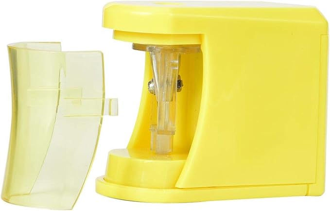 Pencil Sharpener,Electric Pencil Sharpener Kids Friendly Pencil Sharpeners Battery Operated Heavy Duty Classroom Pencil Sharpeners Yellow,for Colored Pencils