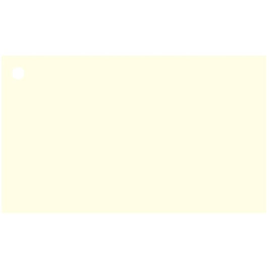 Colonial Cards: 150 Color Cardstock 3" x 5" Index Cards, Unruled with Corner 1-Hole Punched and 4 Binder Rings, Cream