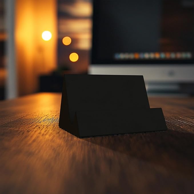 Concrete Phone Stand, Desktop Phone Stand, Multifunctional Stand, Compatible with iPhone 16/15/14/13/12 Smartphones (Black)